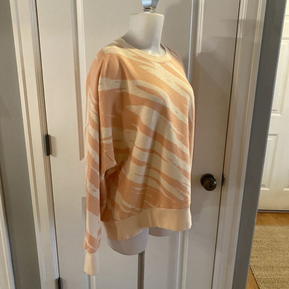 Sweaty Betty Orange Animal Print Crewneck Pullover Sweatshirt -Size‎ XXL - Picture 5 of 15